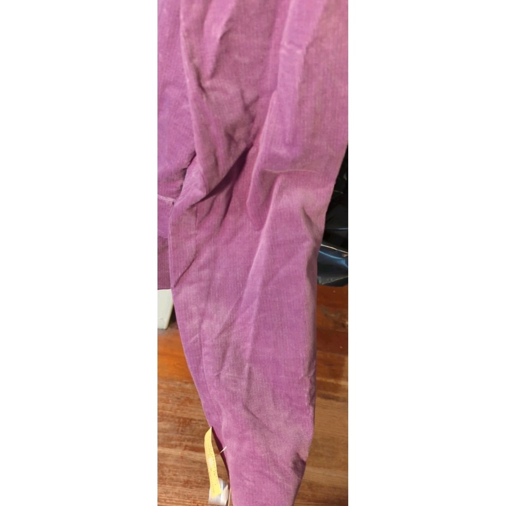 NWT Vintage Tahari Plum Purple Corduroy Blazer Stud Accents Size L Modern READ! - Picture 7 of 13